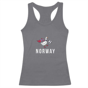 Norway Football Racerback Tank Top Silly Goose Soccer Fan Support