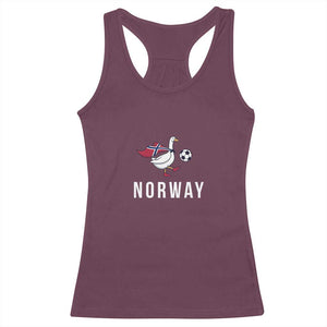 Norway Football Racerback Tank Top Silly Goose Soccer Fan Support