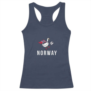 Norway Football Racerback Tank Top Silly Goose Soccer Fan Support