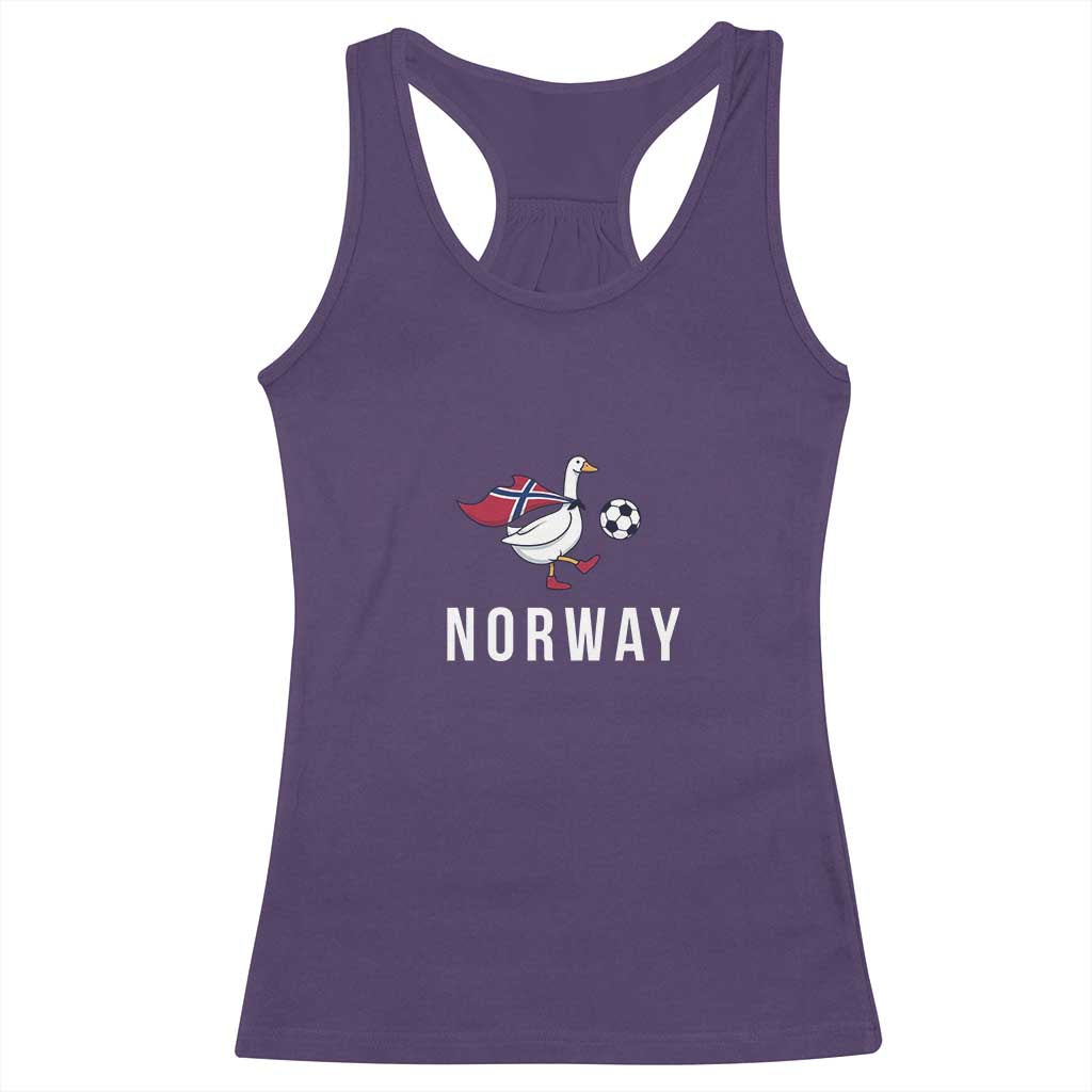 Norway Football Racerback Tank Top Silly Goose Soccer Fan Support