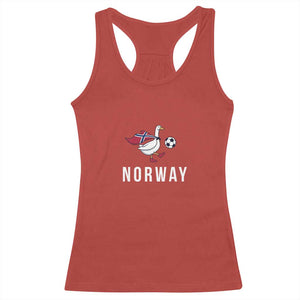 Norway Football Racerback Tank Top Silly Goose Soccer Fan Support