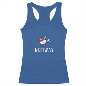 Norway Football Racerback Tank Top Silly Goose Soccer Fan Support