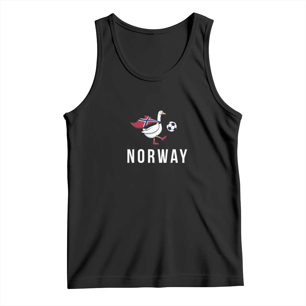 Norway Football Tank Top Silly Goose Soccer Fan Support TS14 Black Print Your Wear