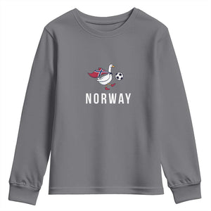 Norway Football Youth Sweatshirt Silly Goose Soccer Fan Support