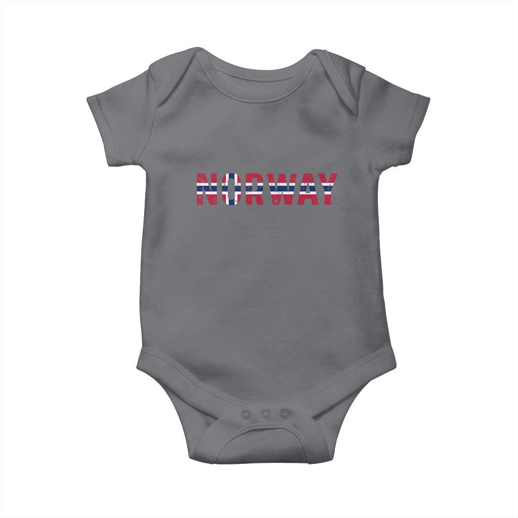 Norge Norway Norwegian Flag Baby Onesie
