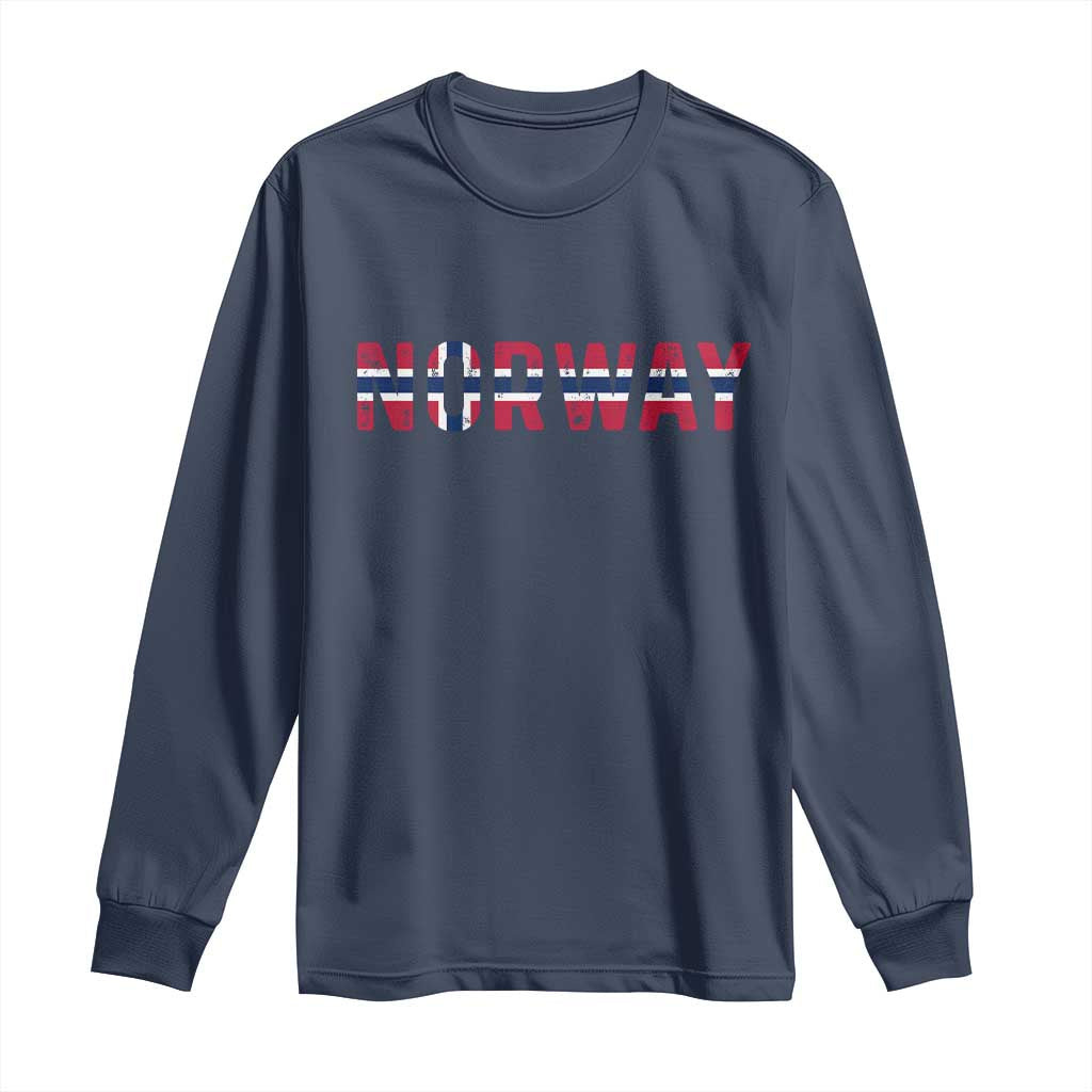 Norge Norway Norwegian Flag Long Sleeve Shirt