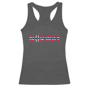 Norge Norway Norwegian Flag Racerback Tank Top