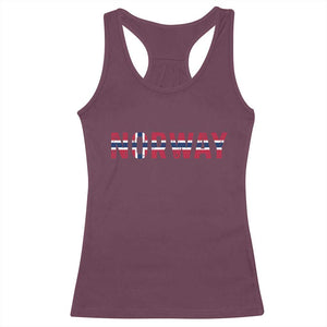 Norge Norway Norwegian Flag Racerback Tank Top