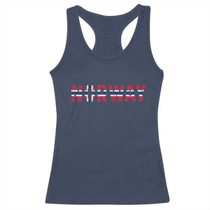 Norge Norway Norwegian Flag Racerback Tank Top