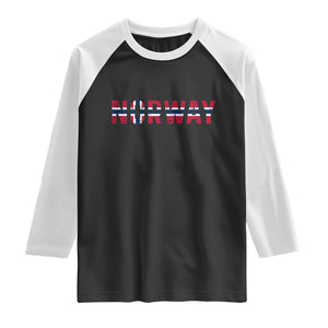 Norge Norway Norwegian Flag Raglan Shirt