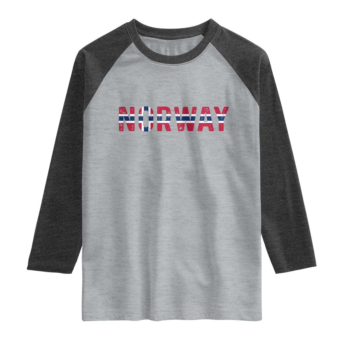 Norge Norway Norwegian Flag Raglan Shirt