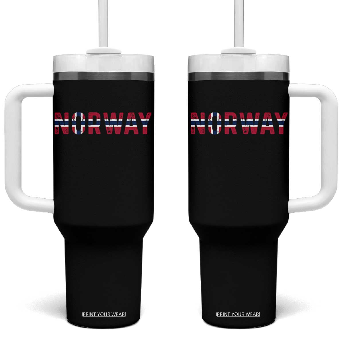 Norge Norway Norwegian Flag Tumbler With Handle
