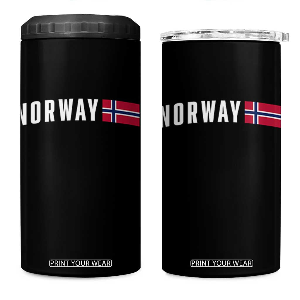 Norwegian Pride Flag Norway Great Gift 4 in 1 Can Cooler Tumbler
