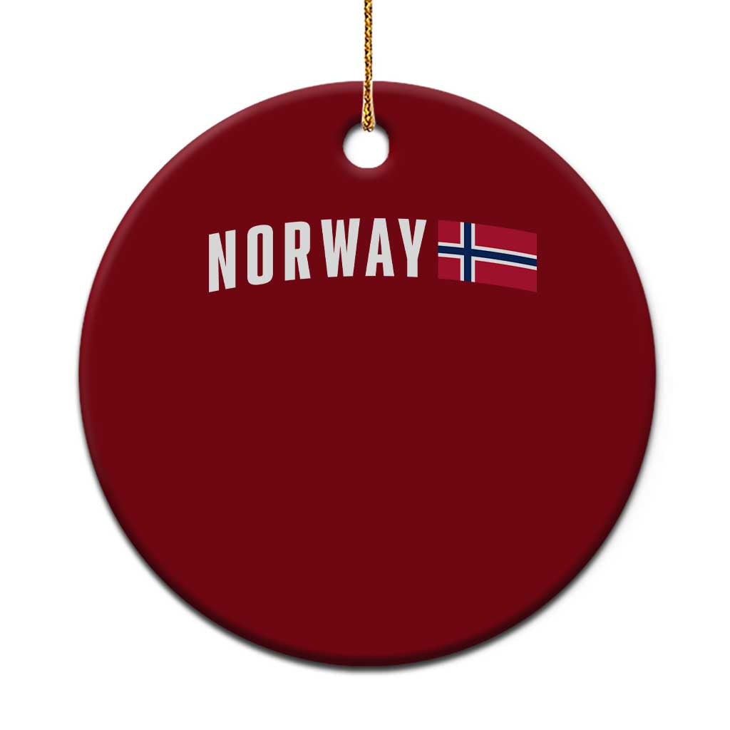 Norwegian Pride Flag Norway Great Gift Ceramic Ornament TS14 1pc Red Print Your Wear