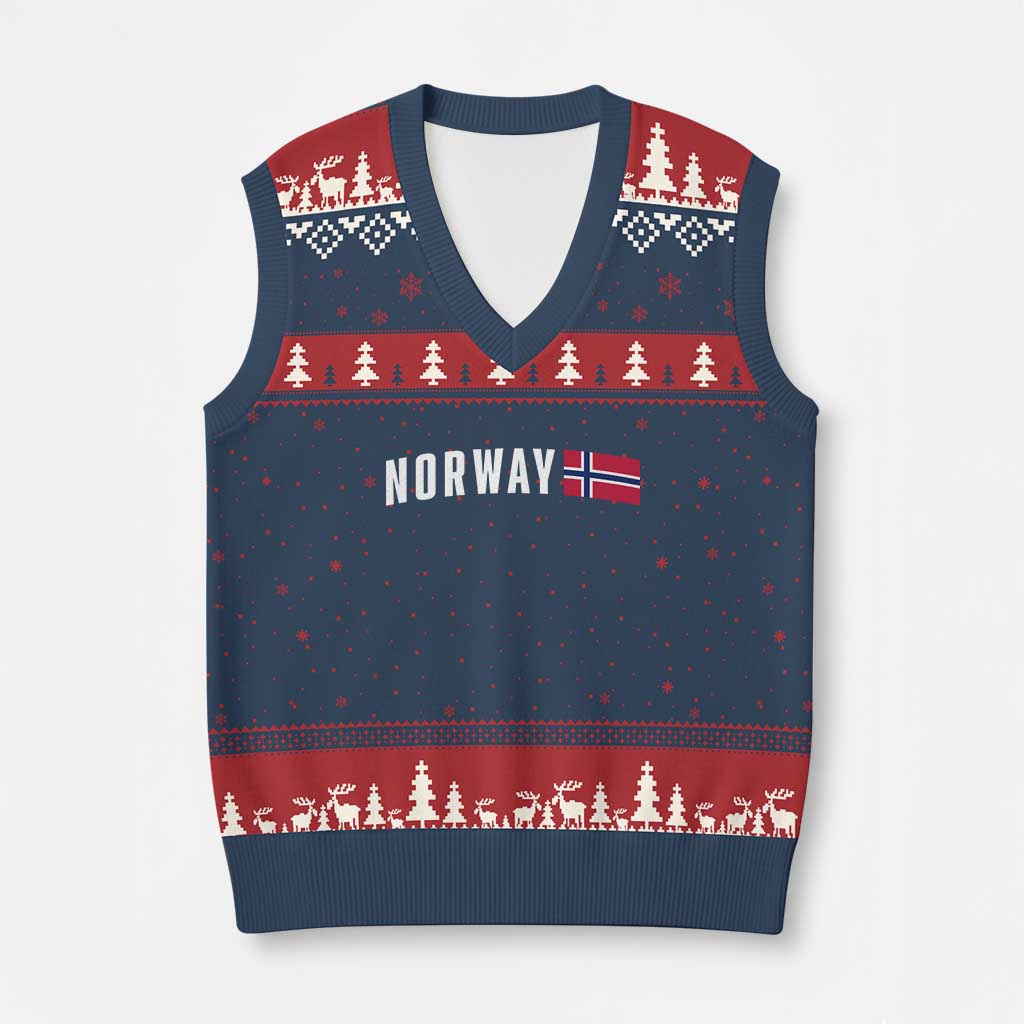 Norwegian Pride Flag Norway Great Gift V-Neck Knit Sweater Vest