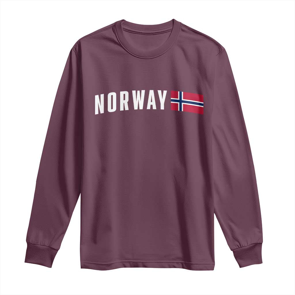 Norwegian Pride Flag Norway Great Gift Long Sleeve Shirt