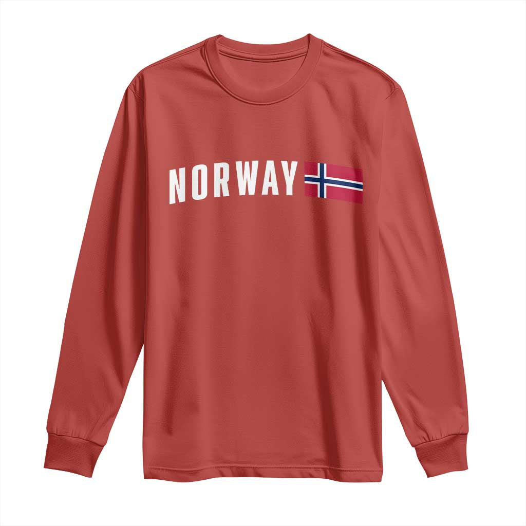 Norwegian Pride Flag Norway Great Gift Long Sleeve Shirt