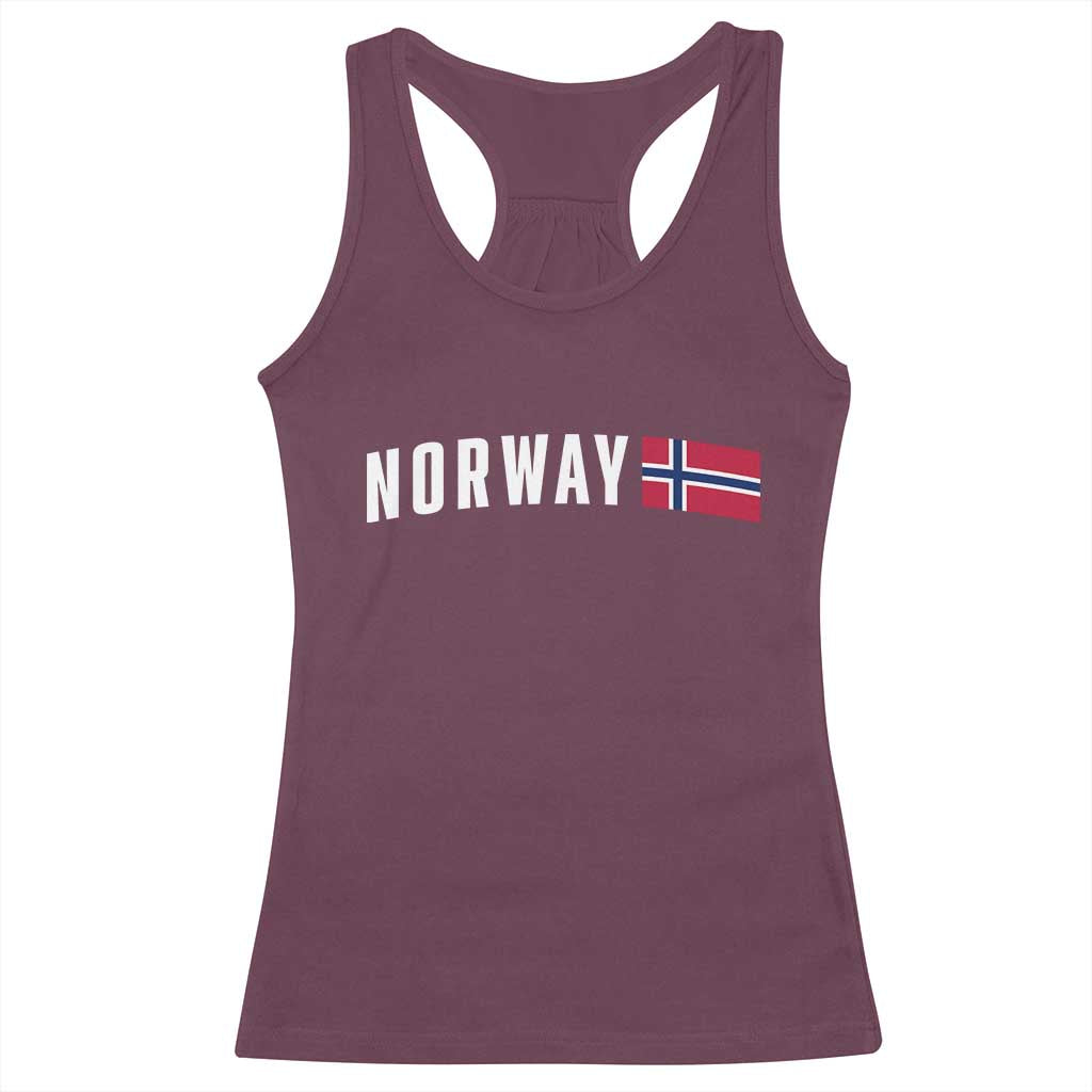 Norwegian Pride Flag Norway Great Gift Racerback Tank Top