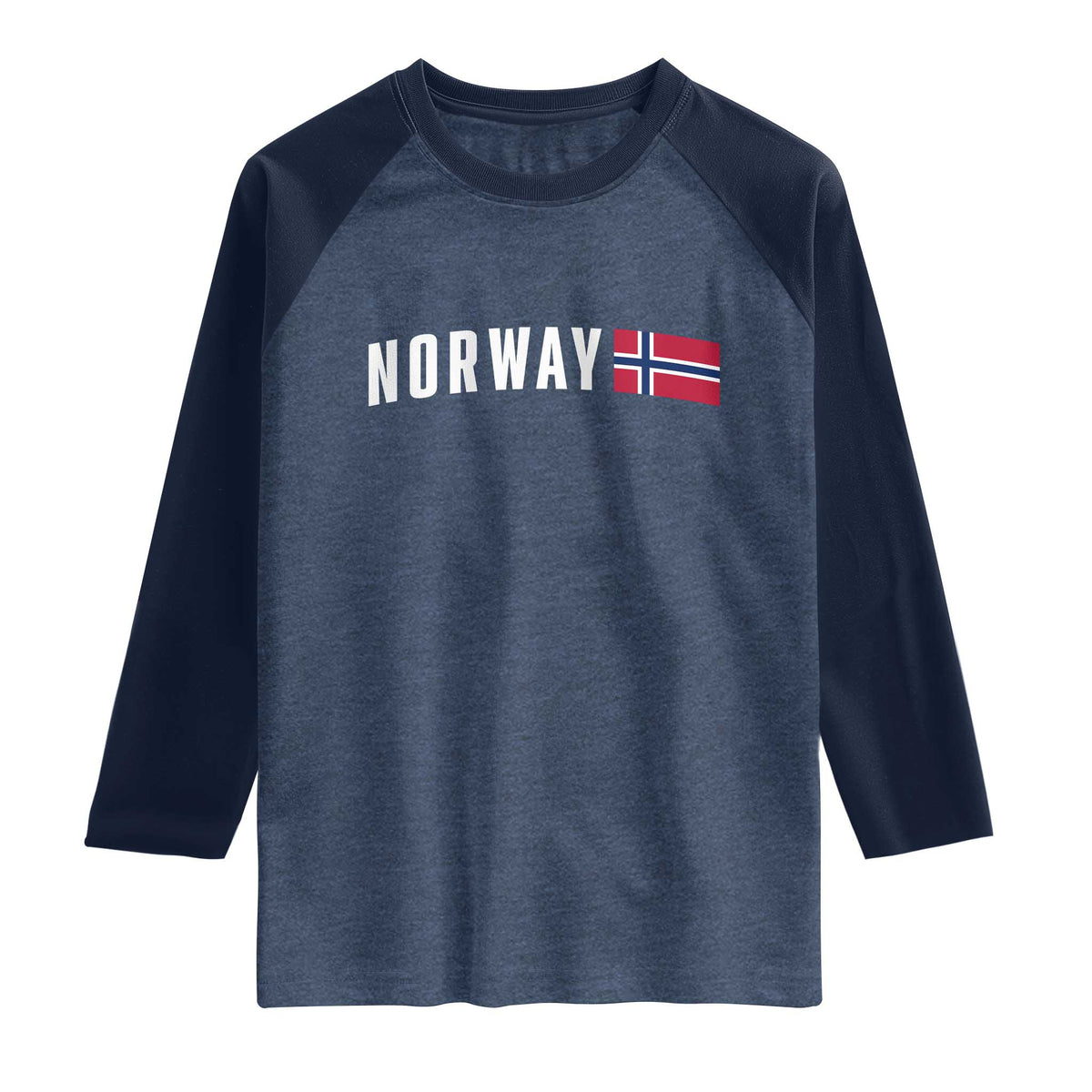Norwegian Pride Flag Norway Great Gift Raglan Shirt