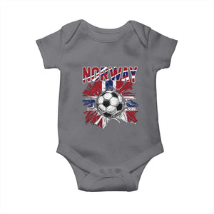 Norway Soccer Fan Baby Onesie Norwegian Football Supporter Fan Gift