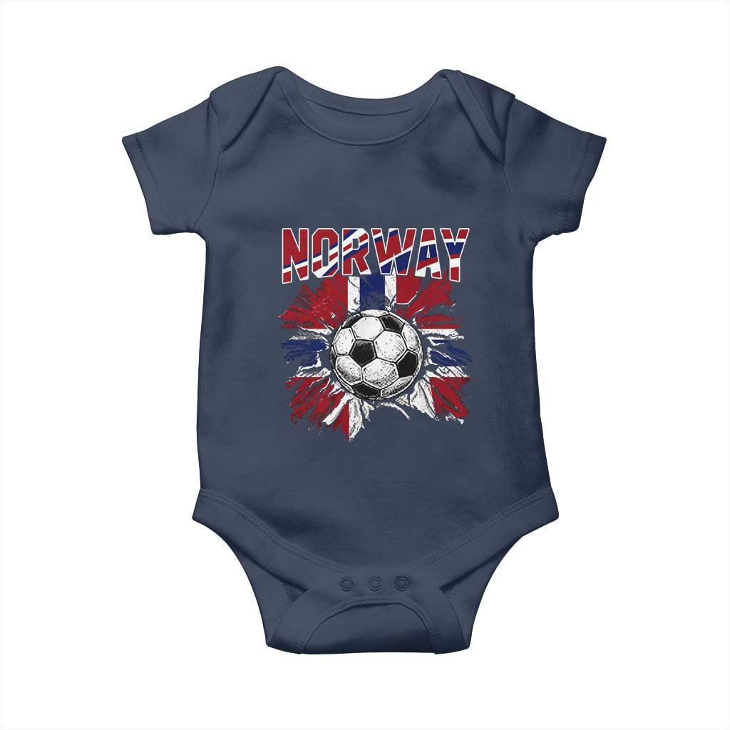 Norway Soccer Fan Baby Onesie Norwegian Football Supporter Fan Gift