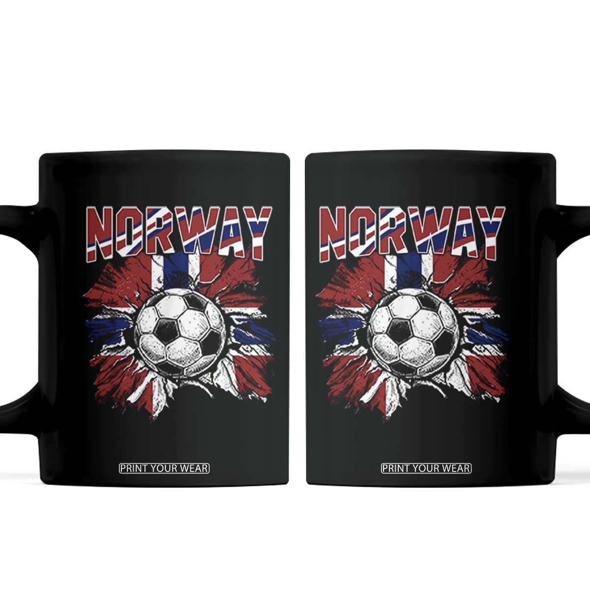 Norway Soccer Fan Coffee Mug Norwegian Football Supporter Fan Gift