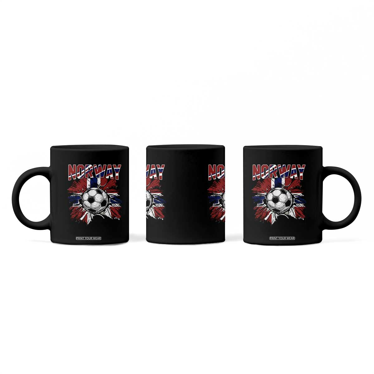 Norway Soccer Fan Coffee Mug Norwegian Football Supporter Fan Gift