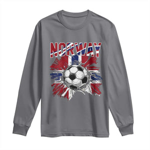 Norway Soccer Fan Long Sleeve Shirt Norwegian Football Supporter Fan Gift