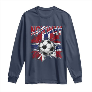 Norway Soccer Fan Long Sleeve Shirt Norwegian Football Supporter Fan Gift