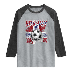 Norway Soccer Fan Raglan Shirt Norwegian Football Supporter Fan Gift