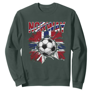 Norway Soccer Fan Sweatshirt Norwegian Football Supporter Fan Gift