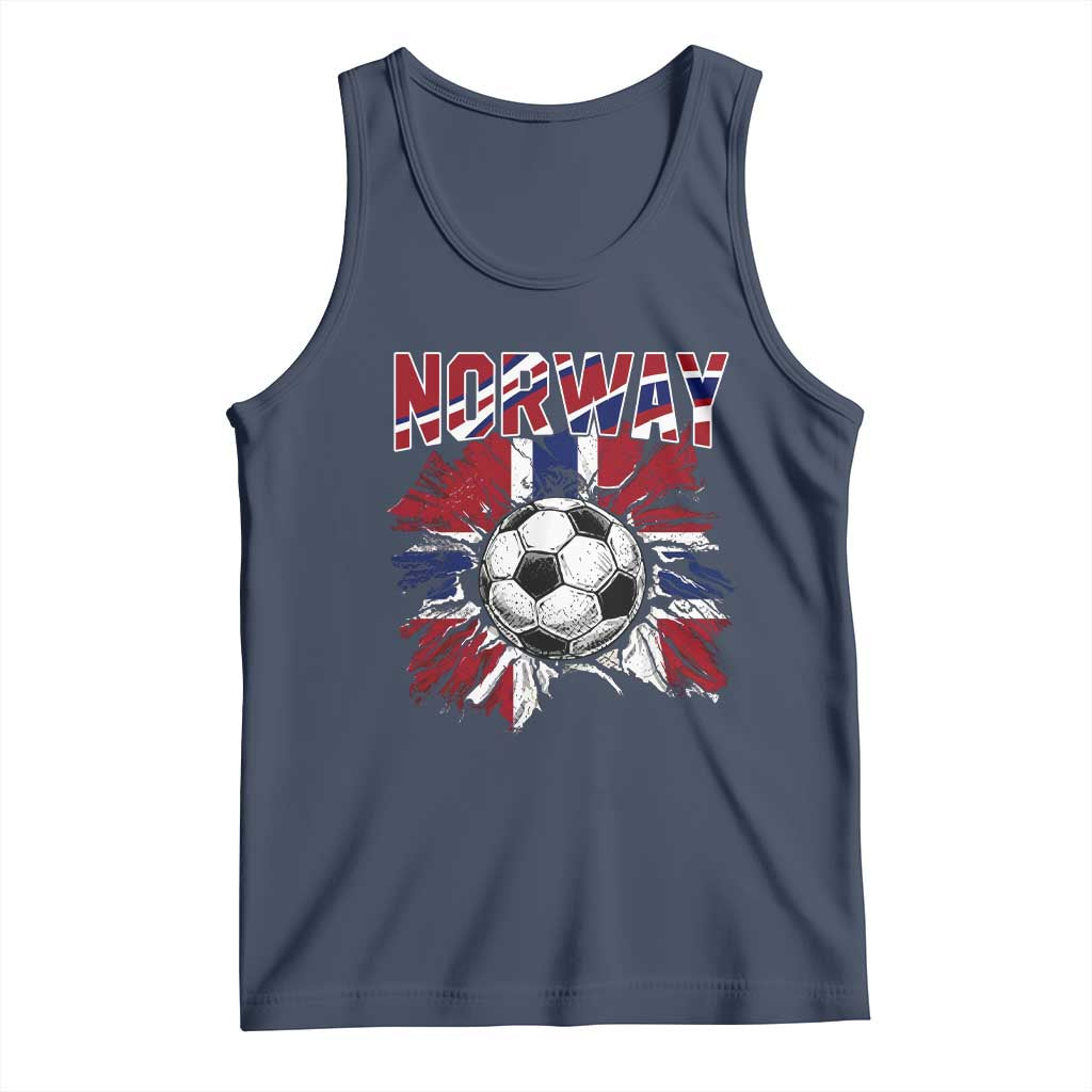 Norway Soccer Fan Tank Top Norwegian Football Supporter Fan Gift