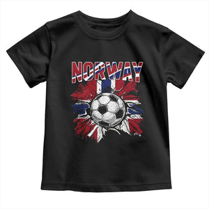 Norway Soccer Fan Toddler T Shirt Norwegian Football Supporter Fan Gift