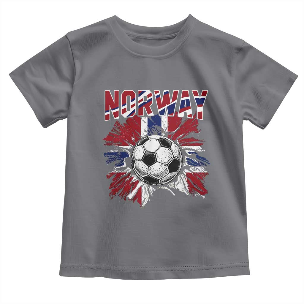 Norway Soccer Fan Toddler T Shirt Norwegian Football Supporter Fan Gift