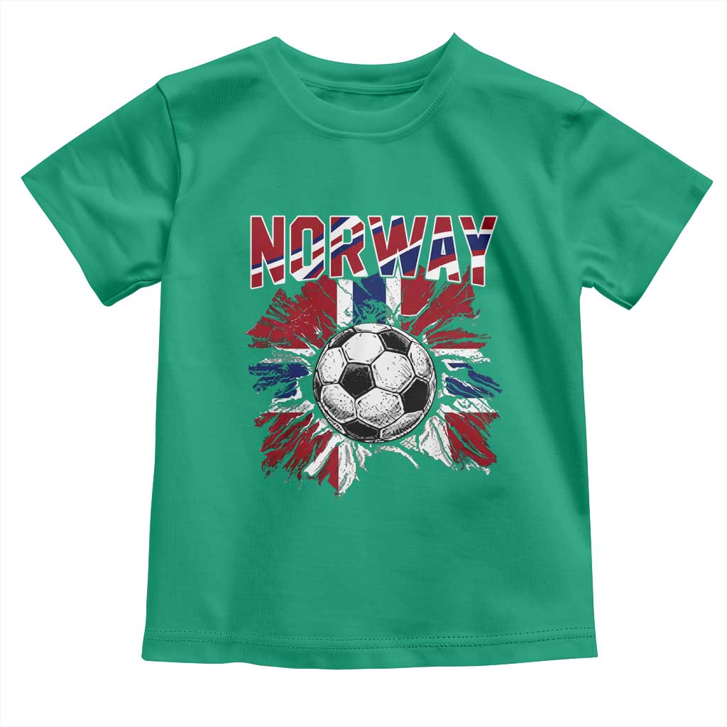 Norway Soccer Fan Toddler T Shirt Norwegian Football Supporter Fan Gift