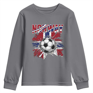 Norway Soccer Fan Youth Sweatshirt Norwegian Football Supporter Fan Gift