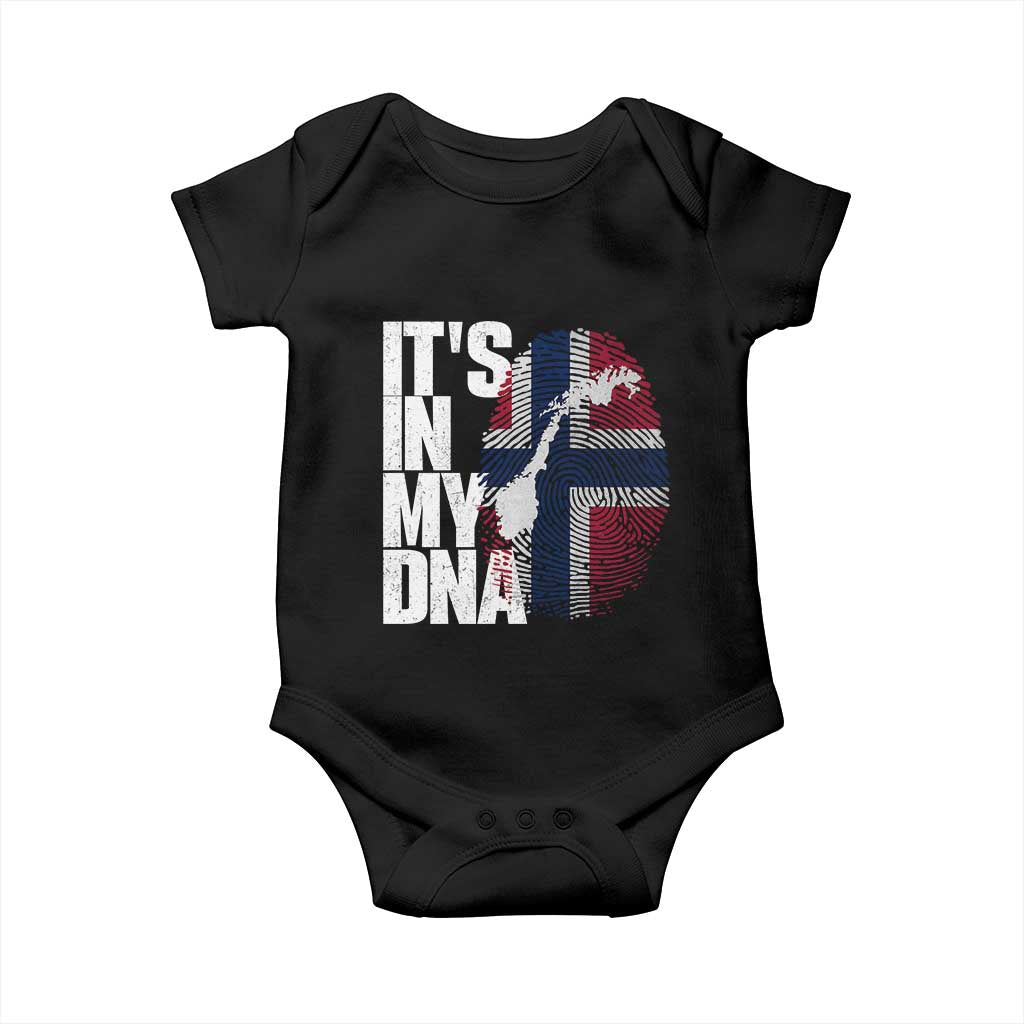 It's in My DNA Baby Onesie Norwegian Norway Map Flag Pride