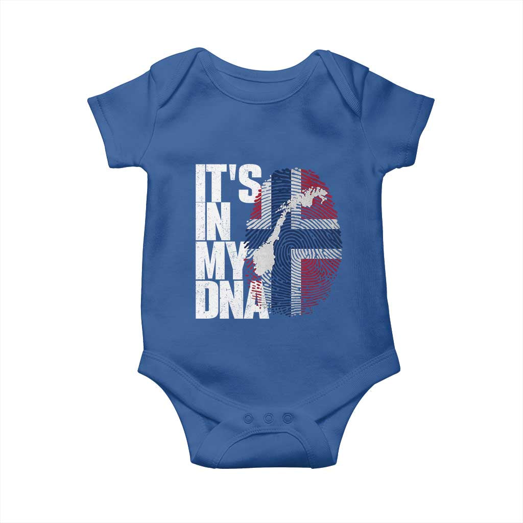 It's in My DNA Baby Onesie Norwegian Norway Map Flag Pride