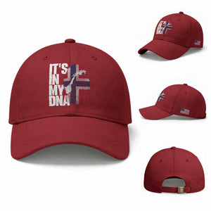 It's in My DNA Baseball Cap Norwegian Norway Map Flag Pride