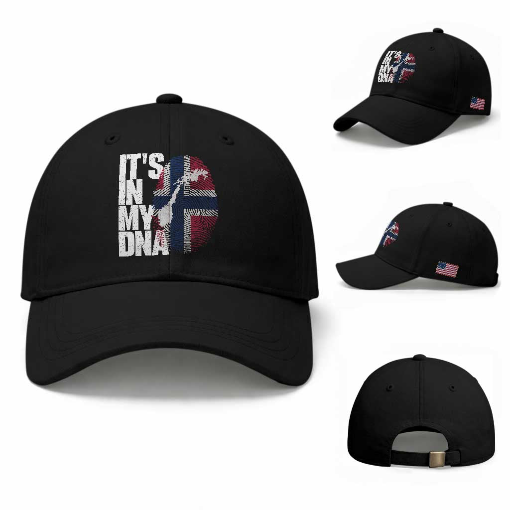 It's in My DNA Baseball Cap Norwegian Norway Map Flag Pride