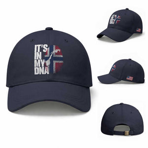 It's in My DNA Baseball Cap Norwegian Norway Map Flag Pride