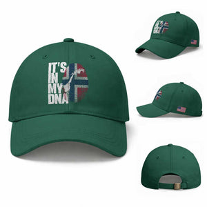 It's in My DNA Baseball Cap Norwegian Norway Map Flag Pride