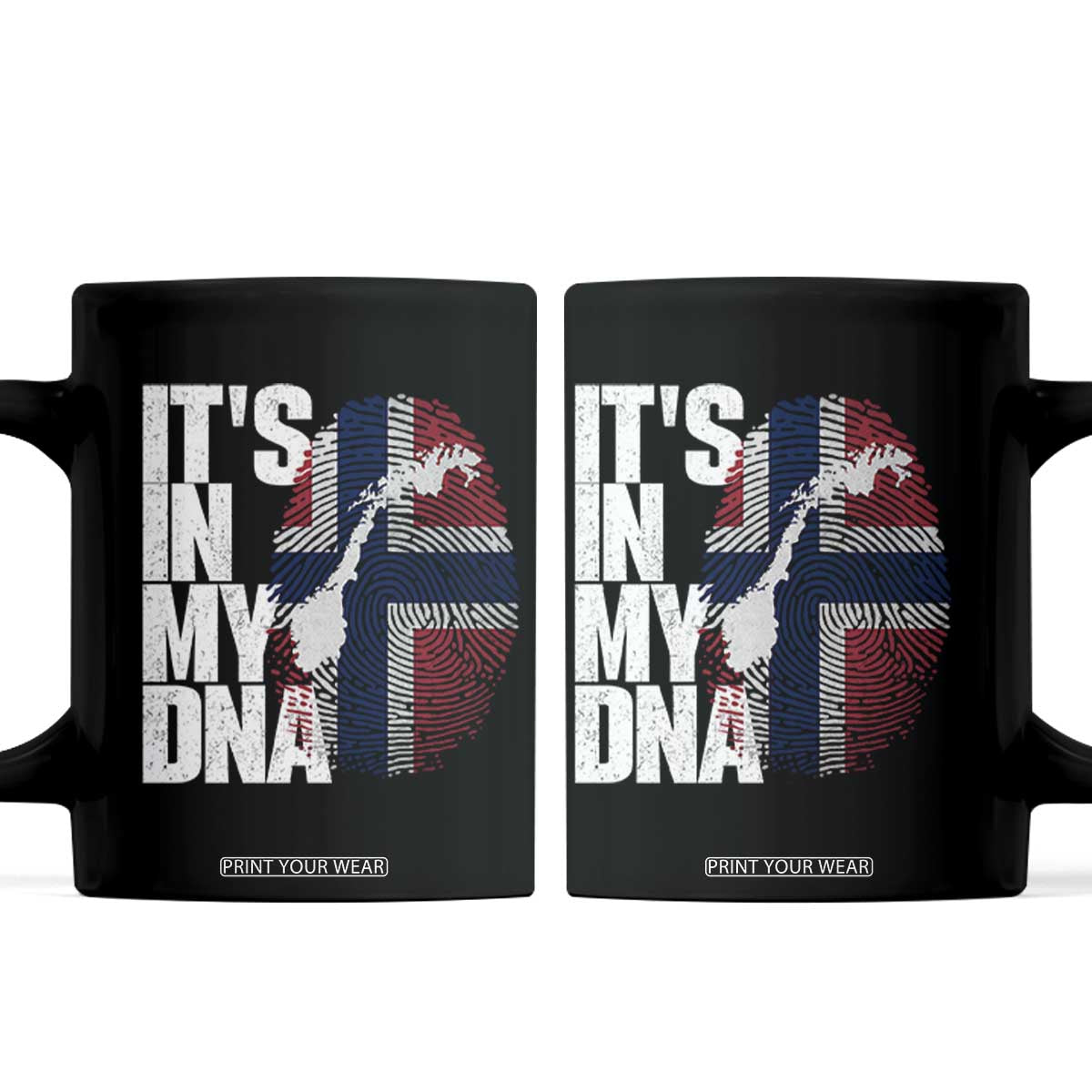 It's in My DNA Coffee Mug Norwegian Norway Map Flag Pride