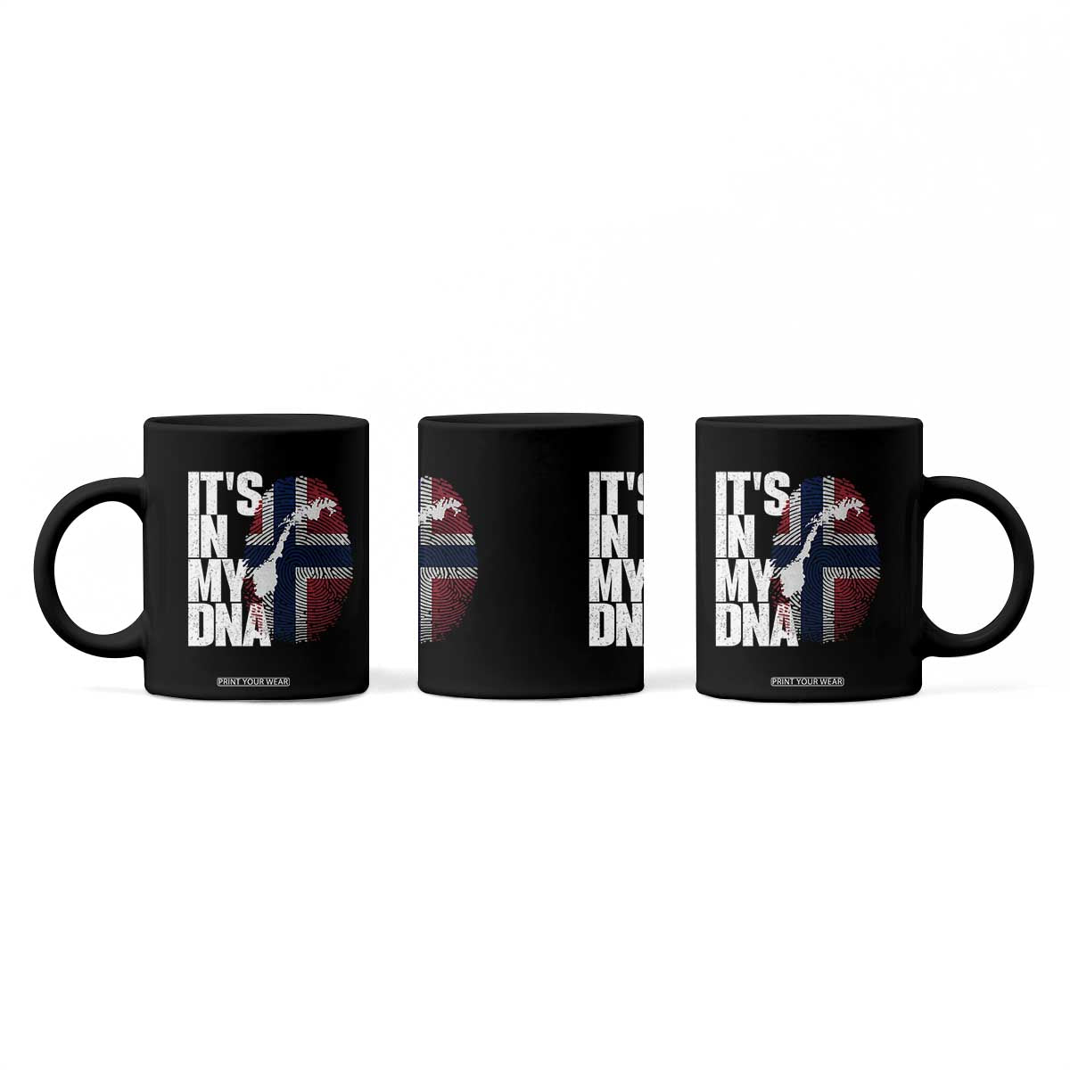 It's in My DNA Coffee Mug Norwegian Norway Map Flag Pride