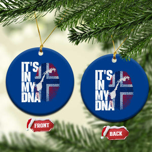 It's in My DNA Ceramic Ornament Norwegian Norway Map Flag Pride