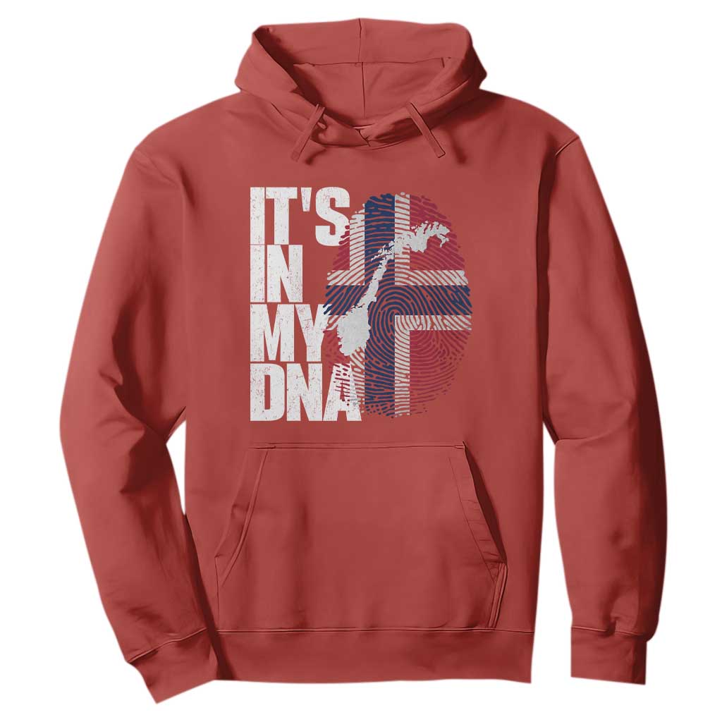 It's in My DNA Hoodie Norwegian Norway Map Flag Pride