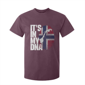 It's in My DNA T Shirt For Kid Norwegian Norway Map Flag Pride