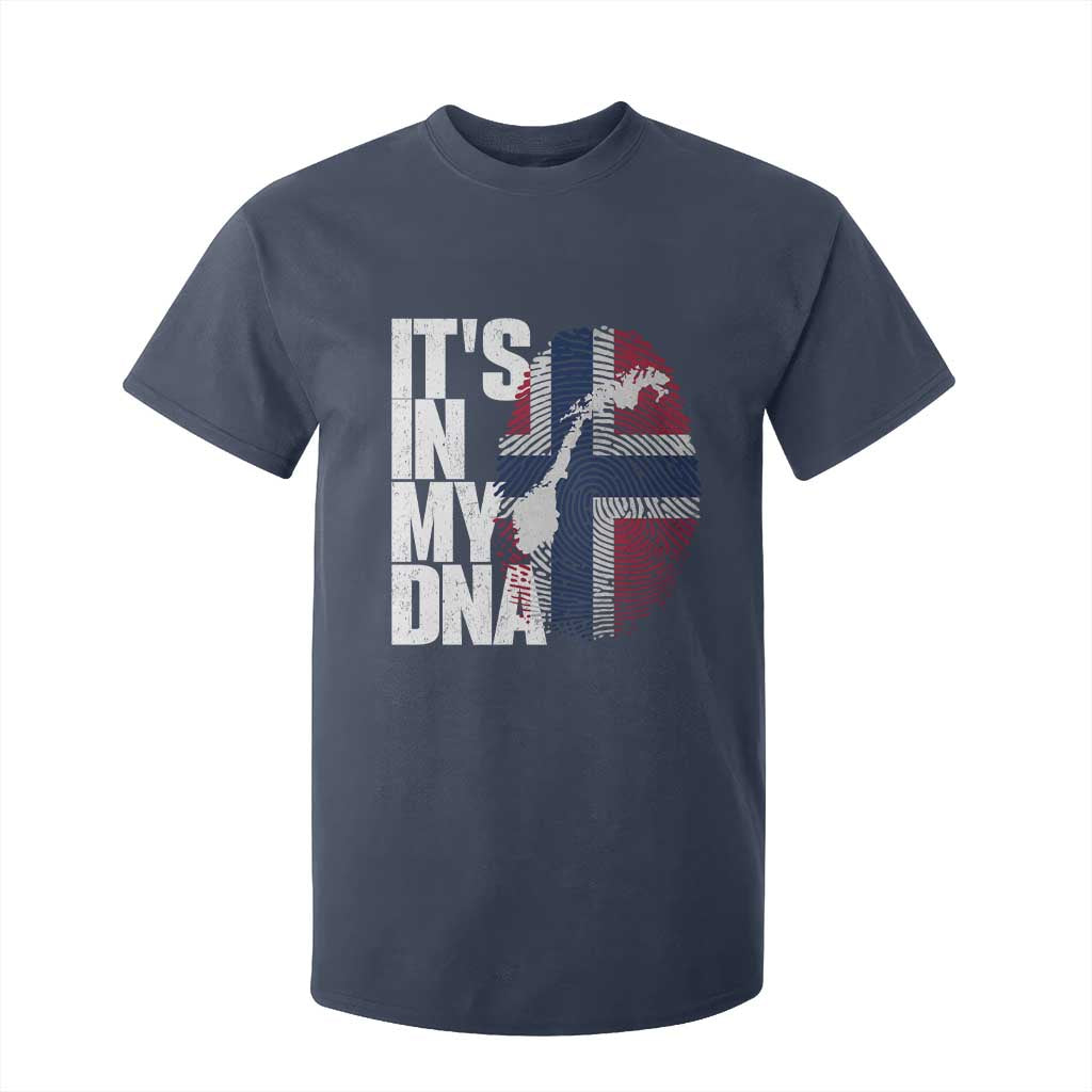 It's in My DNA T Shirt For Kid Norwegian Norway Map Flag Pride