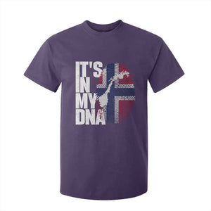 It's in My DNA T Shirt For Kid Norwegian Norway Map Flag Pride