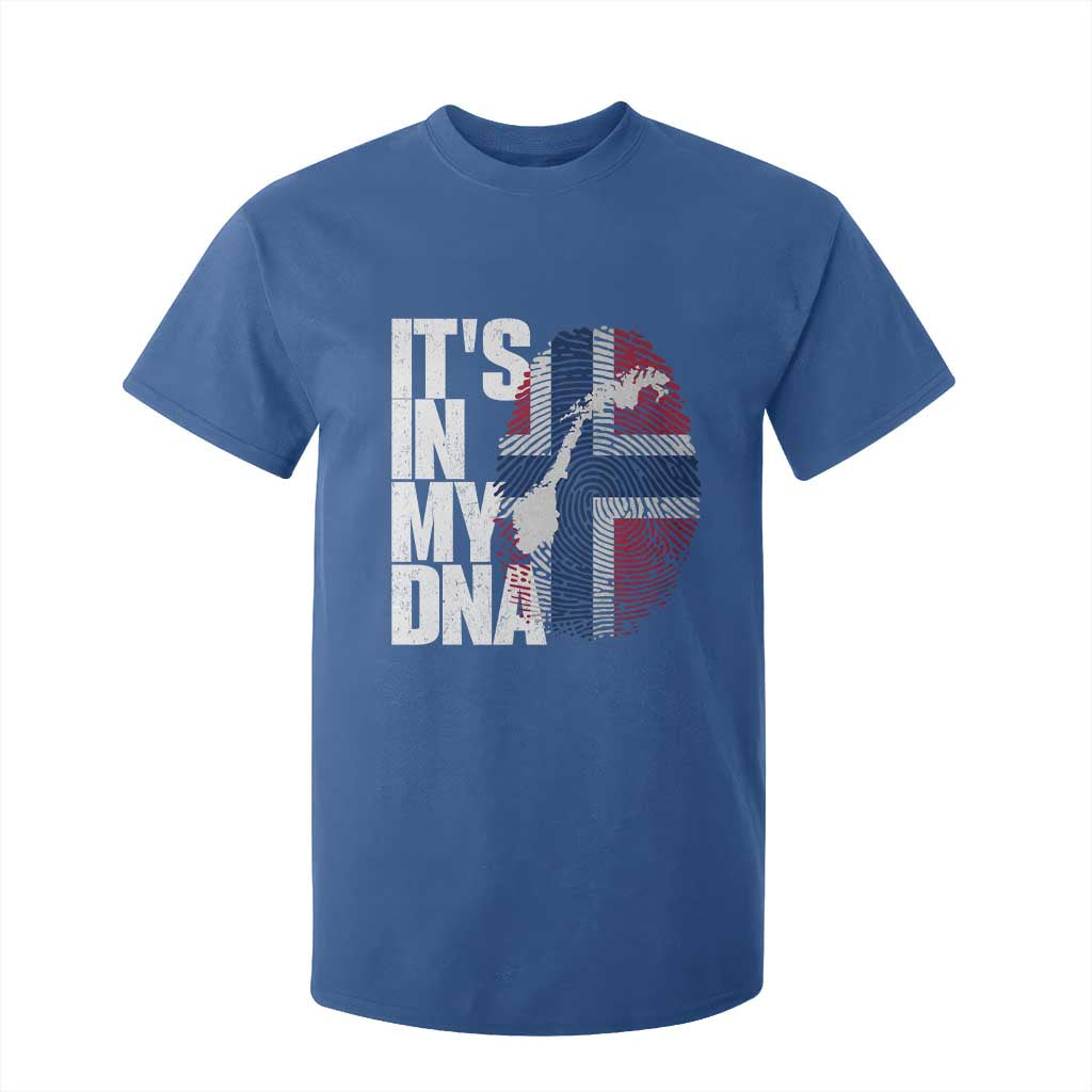 It's in My DNA T Shirt For Kid Norwegian Norway Map Flag Pride